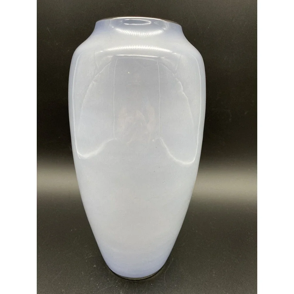 Sigma Taste Setter Large Ceramic Blue Floral‎ Vase Approx 10 inches tall